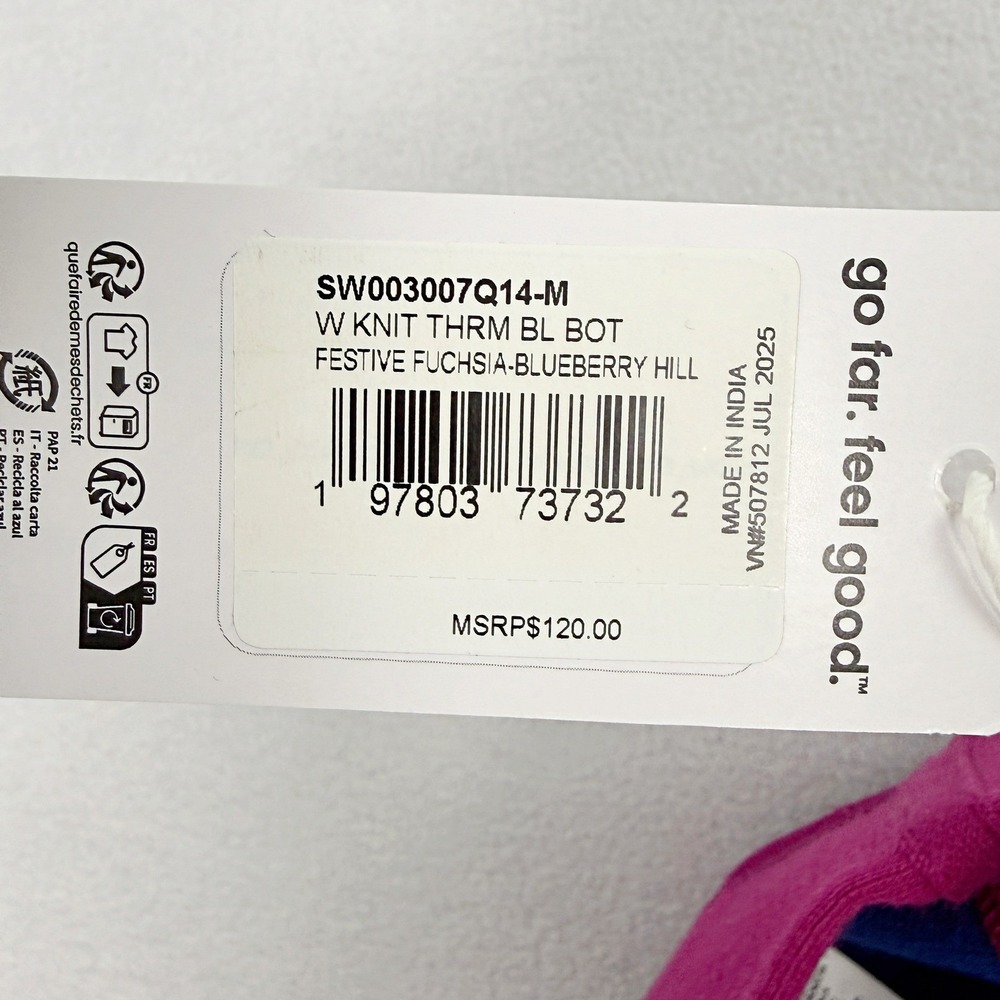 Smartwool Knit Thermal‎ Baselayer Pant Size M Womens Wool Blend Fuschia Pink NEW - Picture 9 of 13